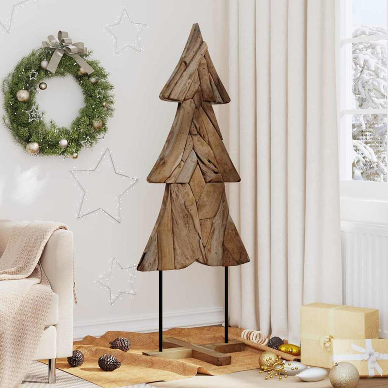 Load image into Gallery viewer, Vidaxl kerstboom met standaard bruin 151 cm massief teakhout