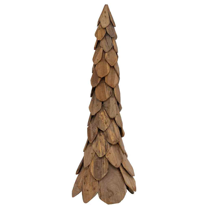 Load image into Gallery viewer, Vidaxl kerstboom met standaard bruin 111 cm massief teakhout