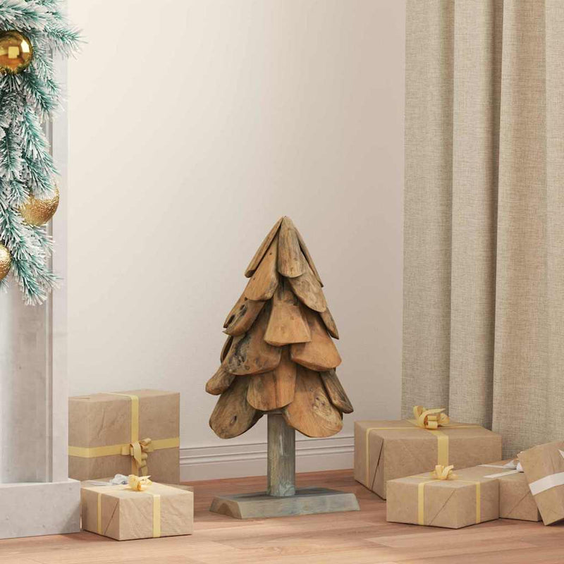 Load image into Gallery viewer, Vidaxl kerstboom met standaard bruin 61 cm massief teakhout