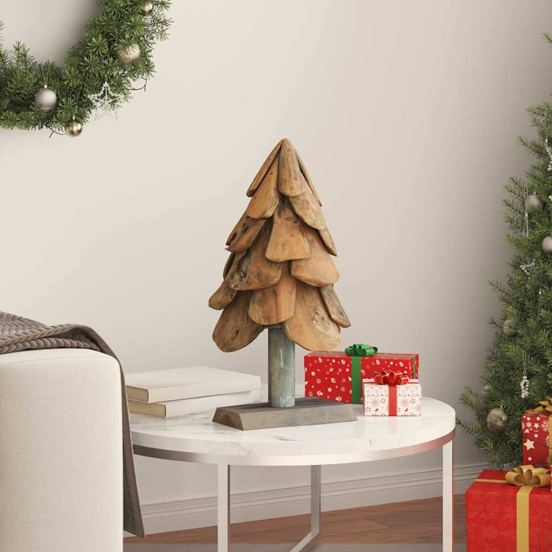 Load image into Gallery viewer, Vidaxl kerstboom met standaard bruin 61 cm massief teakhout
