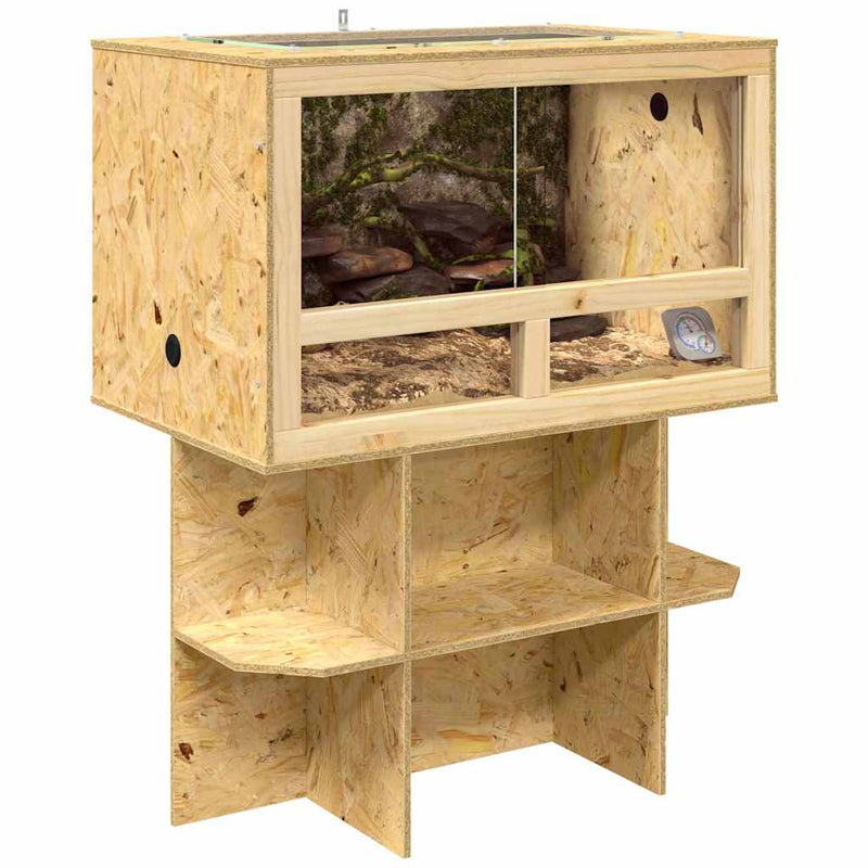 Load image into Gallery viewer, Vidaxl terrarium bruin 80 x 50 x 100 cm osb