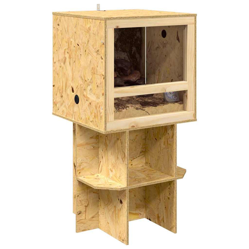 Load image into Gallery viewer, Vidaxl terrarium bruin 50 x 50 x 100 cm osb