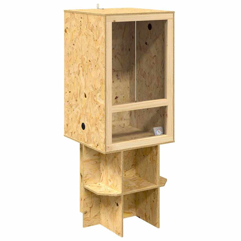 Load image into Gallery viewer, Vidaxl terrarium bruin 50 x 50 x 130 cm osb