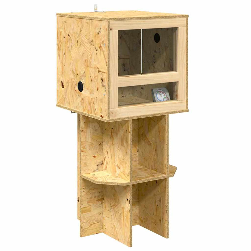 Load image into Gallery viewer, Vidaxl terrarium bruin 40 x 40 x 90 cm osb