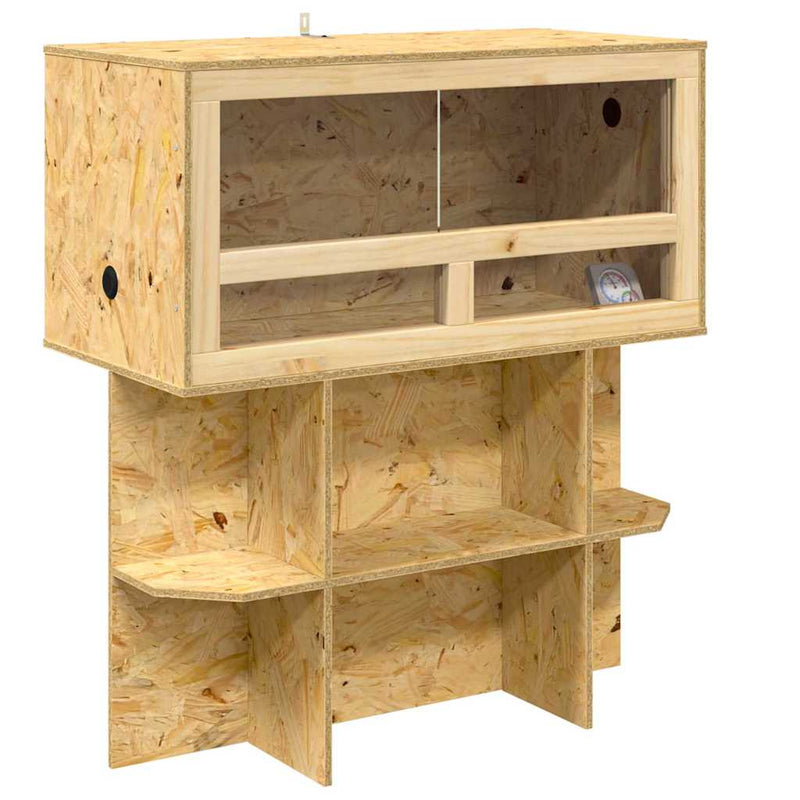 Load image into Gallery viewer, Vidaxl terrarium bruin 80 x 40 x 90 cm osb