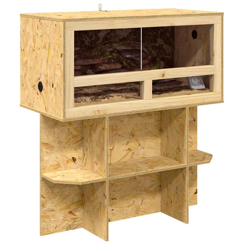 Load image into Gallery viewer, Vidaxl terrarium bruin 80 x 40 x 90 cm osb