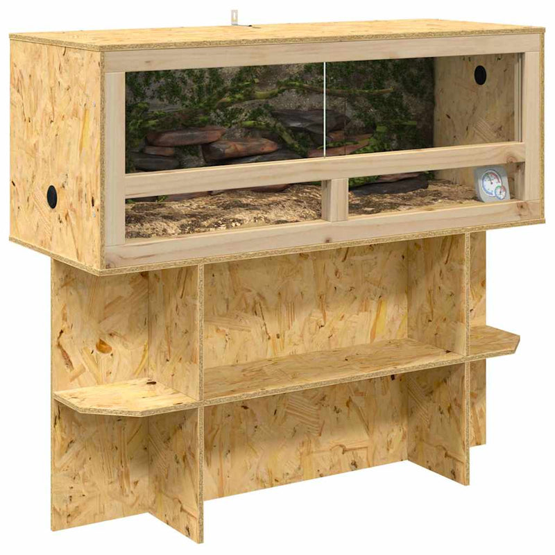 Load image into Gallery viewer, Vidaxl terrarium bruin 100 x 40 x 90 cm osb