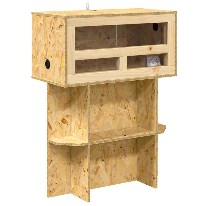 Load image into Gallery viewer, Vidaxl terrarium bruin 60 x 30 x 80 cm osb