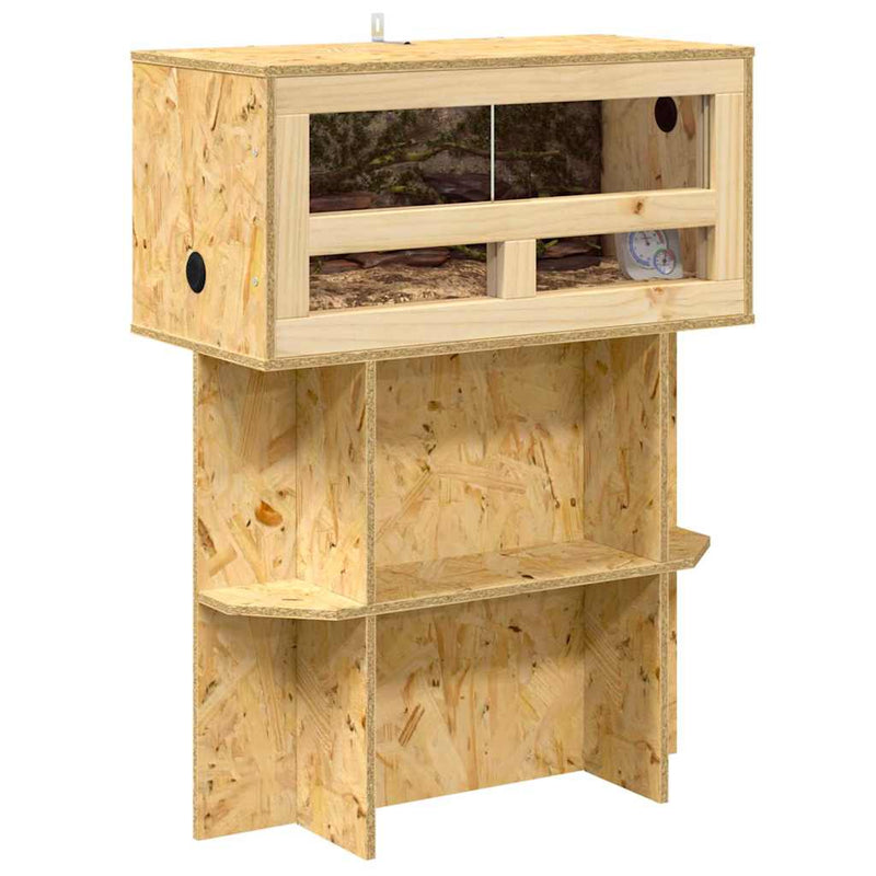 Load image into Gallery viewer, Vidaxl terrarium bruin 60 x 30 x 80 cm osb