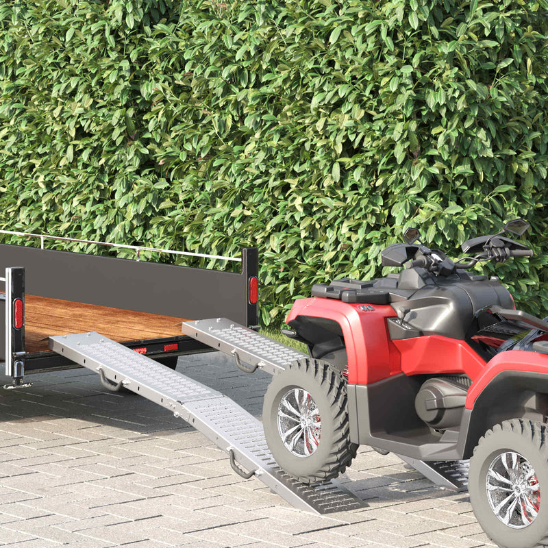Load image into Gallery viewer, Vidaxl laadhelling 200 kg 2 pcs zilver 166 x 23 x 4,5 cm