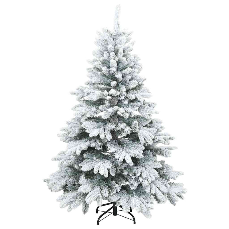 Load image into Gallery viewer, Vidaxl kunst kerstboom met geveerde takken, sneeuw bedekt wit 150 cm