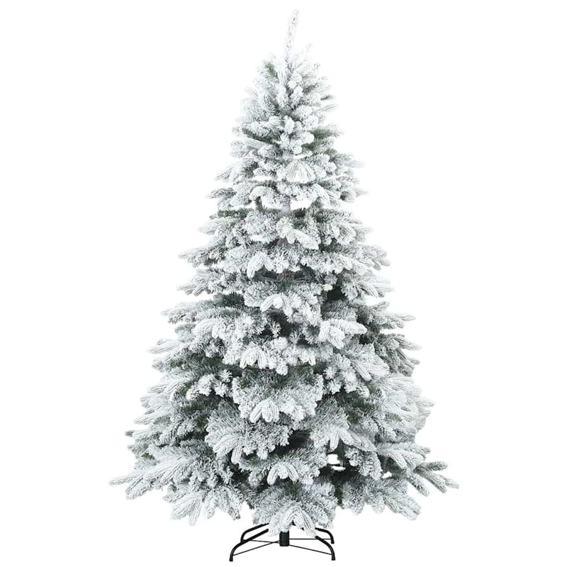 Load image into Gallery viewer, Vidaxl kunst kerstboom met geveerde takken, sneeuw bedekt wit 180 cm