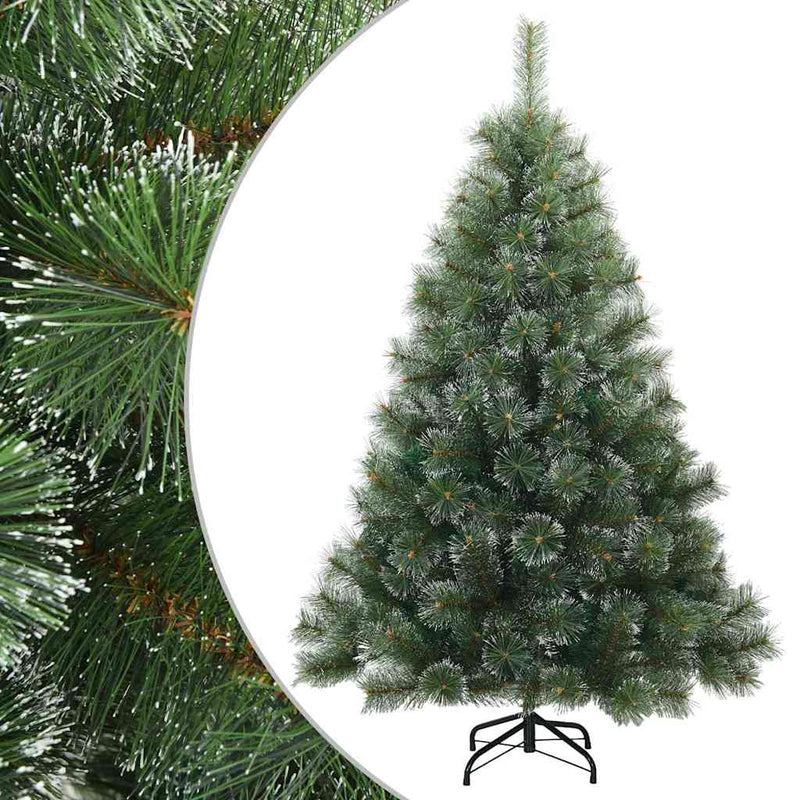 Load image into Gallery viewer, Vidaxl kunst kerstboom met geveerde takken, sneeuw bedekt groen 150 cm