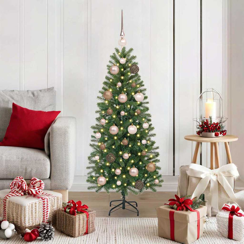 Load image into Gallery viewer, Vidaxl kunstkerstboom met 150 led met standaard groen 120 cm pe en pvc