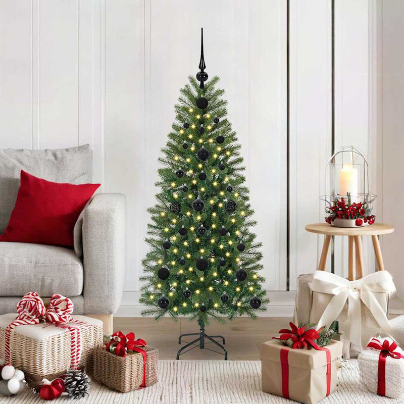 Load image into Gallery viewer, Vidaxl kunstkerstboom met 150 led met standaard groen 120 cm pe en pvc