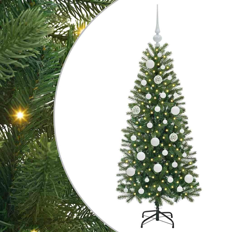 Load image into Gallery viewer, Vidaxl kunstkerstboom met 150 led met standaard groen 120 cm pe en pvc