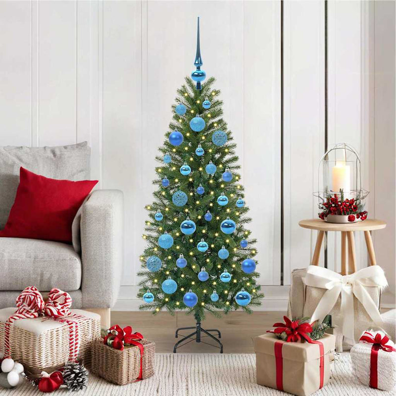 Load image into Gallery viewer, Vidaxl kunstkerstboom met 150 led met standaard groen 120 cm pe en pvc