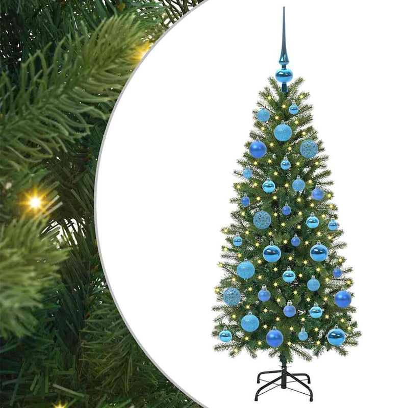 Load image into Gallery viewer, Vidaxl kunstkerstboom met 150 led met standaard groen 120 cm pe en pvc