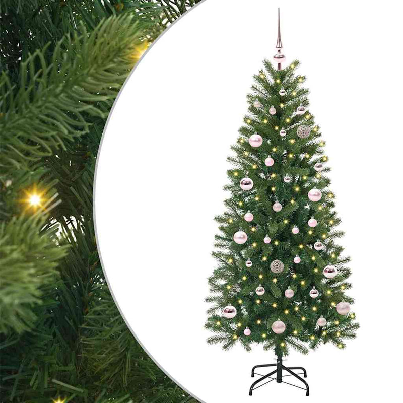 Load image into Gallery viewer, Vidaxl kunstkerstboom met 150 led met standaard groen 150 cm pe en pvc