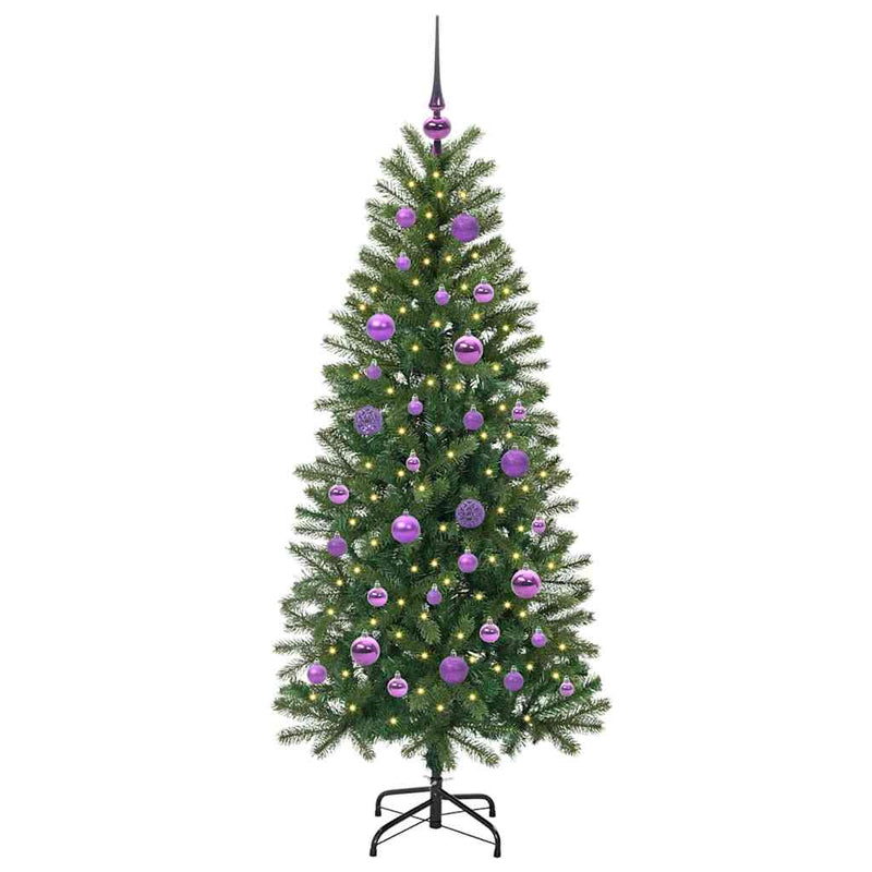 Load image into Gallery viewer, Vidaxl kunstkerstboom met 150 led met standaard groen 150 cm pe en pvc
