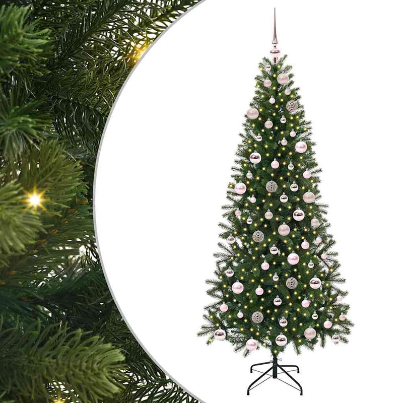 Load image into Gallery viewer, Vidaxl kunstkerstboom met 300 led met standaard groen 180 cm pe en pvc