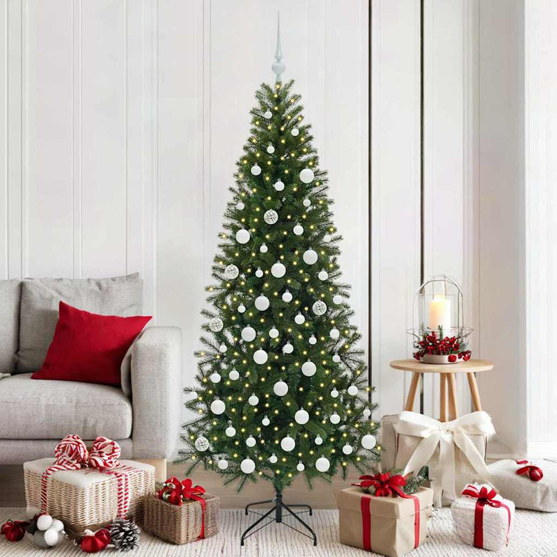 Load image into Gallery viewer, Vidaxl kunstkerstboom met 300 led met standaard groen 180 cm pe en pvc