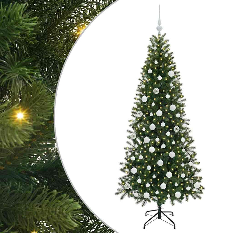 Load image into Gallery viewer, Vidaxl kunstkerstboom met 300 led met standaard groen 180 cm pe en pvc