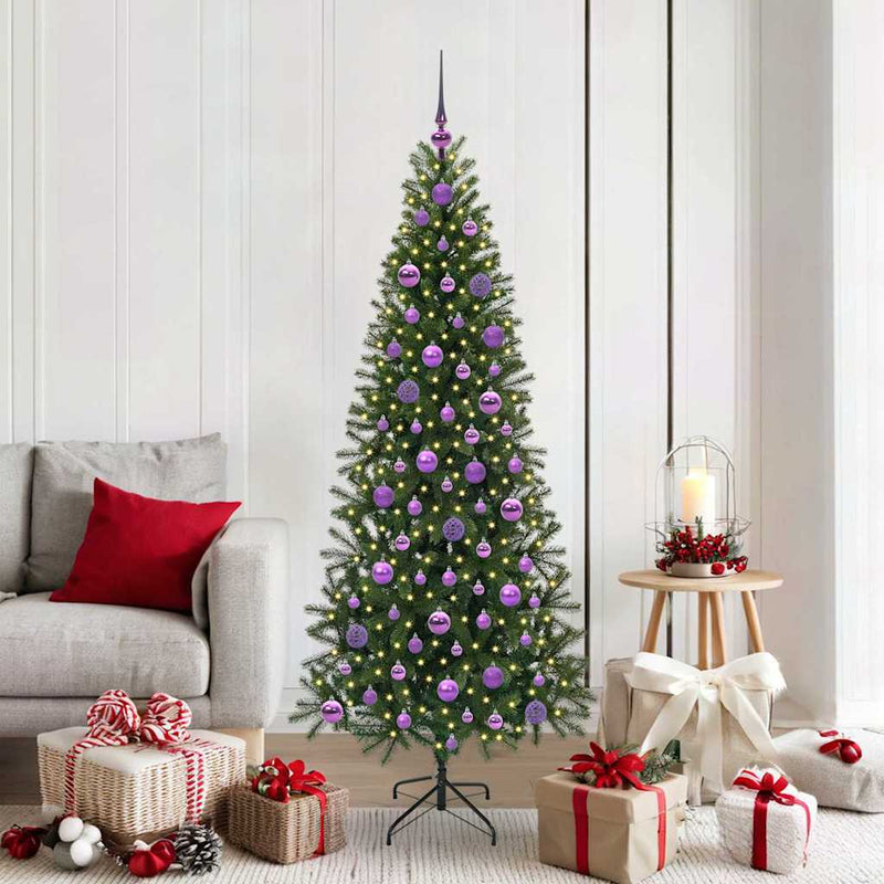 Load image into Gallery viewer, Vidaxl kunstkerstboom met 300 led met standaard groen 180 cm pe en pvc