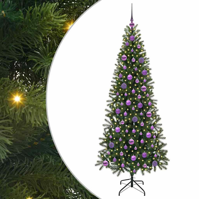 Load image into Gallery viewer, Vidaxl kunstkerstboom met 300 led met standaard groen 180 cm pe en pvc