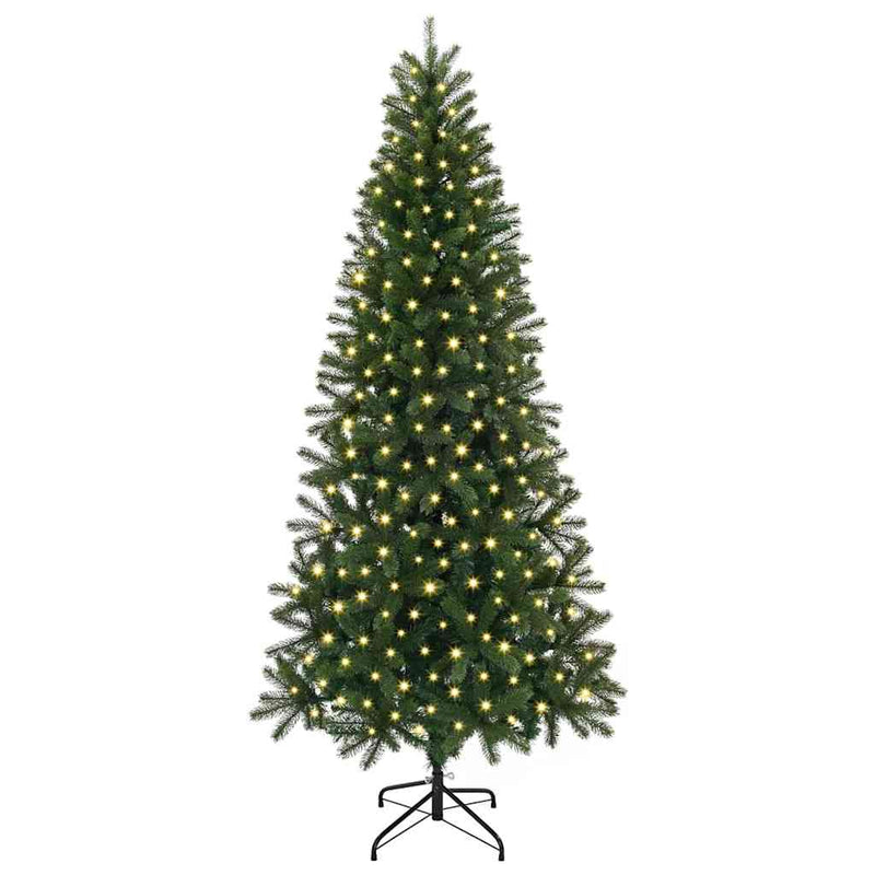 Load image into Gallery viewer, Vidaxl kunstkerstboom met 300 led met standaard groen 210 cm pe en pvc