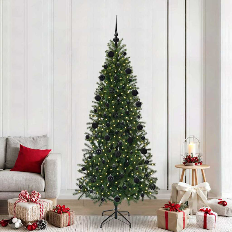 Load image into Gallery viewer, Vidaxl kunstkerstboom met 300 led met standaard groen 210 cm pe en pvc