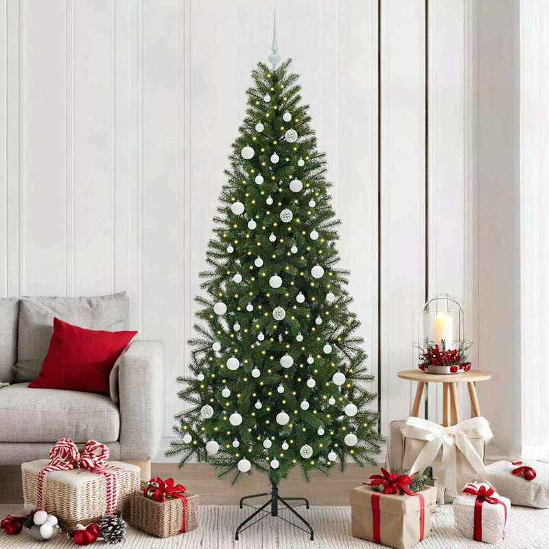 Load image into Gallery viewer, Vidaxl kunstkerstboom met 300 led met standaard groen 210 cm pe en pvc
