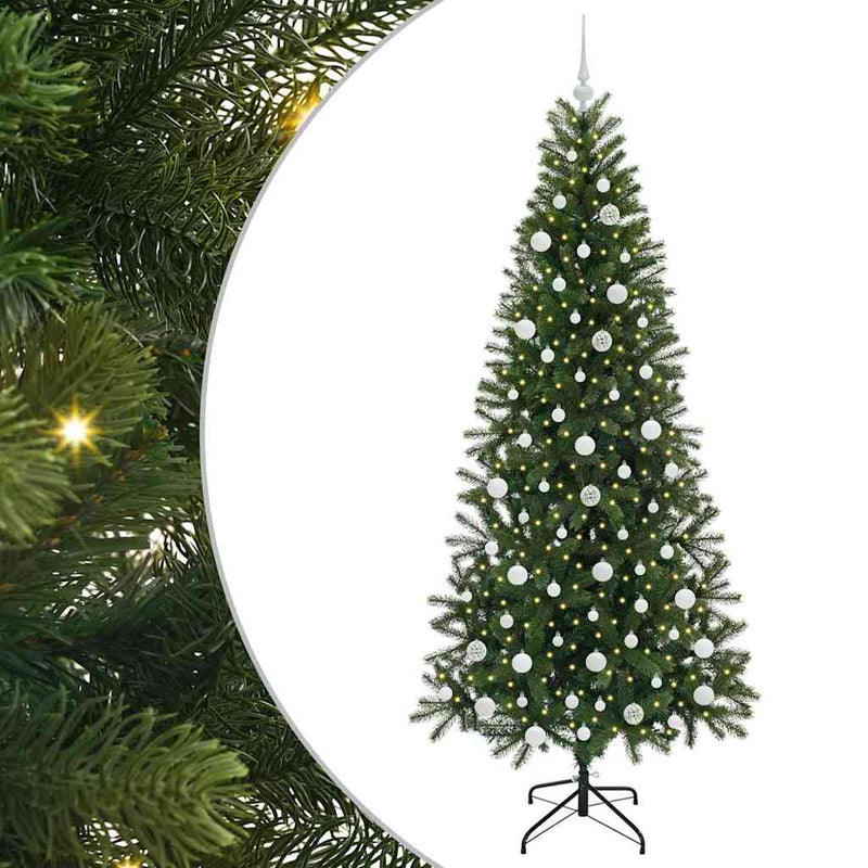 Load image into Gallery viewer, Vidaxl kunstkerstboom met 300 led met standaard groen 210 cm pe en pvc