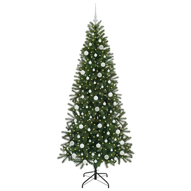 Load image into Gallery viewer, Vidaxl kunstkerstboom met 300 led met standaard groen 210 cm pe en pvc