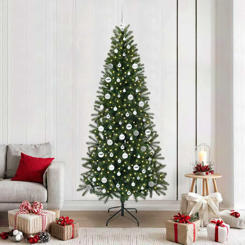 Load image into Gallery viewer, Vidaxl kunstkerstboom met 300 led met standaard groen 210 cm pe en pvc