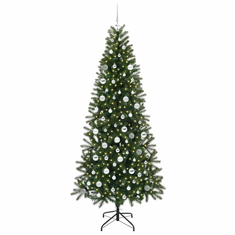 Load image into Gallery viewer, Vidaxl kunstkerstboom met 300 led met standaard groen 210 cm pe en pvc
