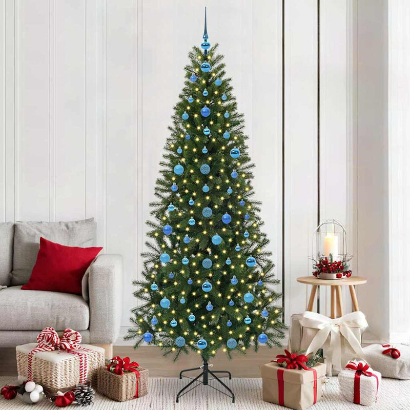 Load image into Gallery viewer, Vidaxl kunstkerstboom met 300 led met standaard groen 210 cm pe en pvc
