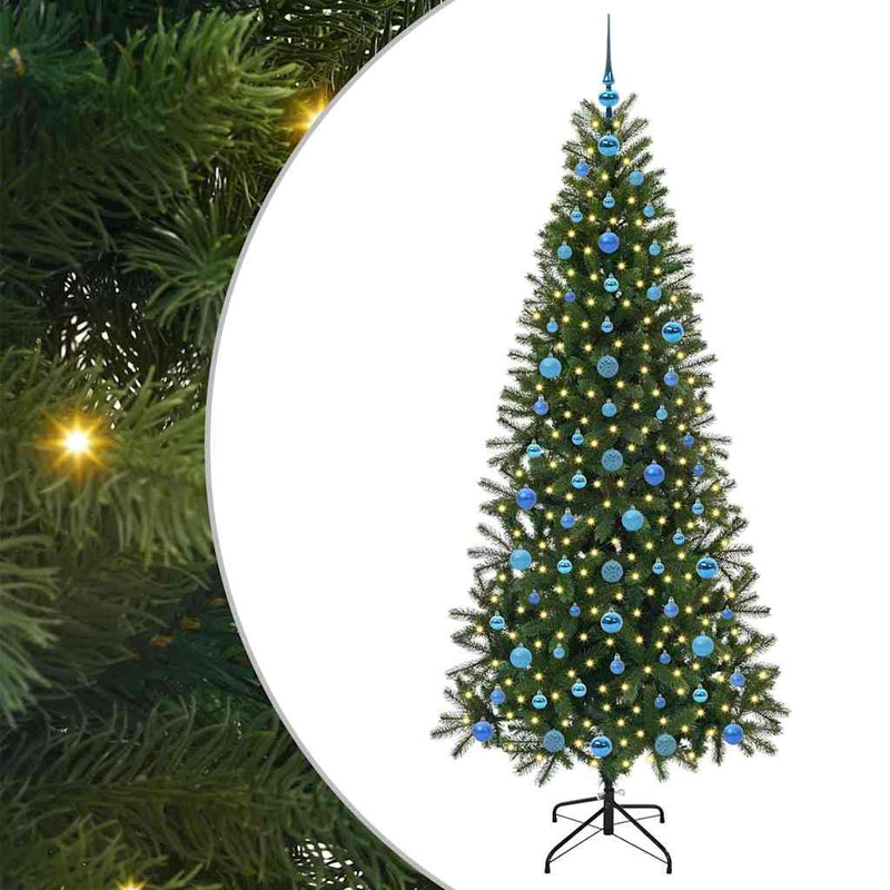 Load image into Gallery viewer, Vidaxl kunstkerstboom met 300 led met standaard groen 210 cm pe en pvc