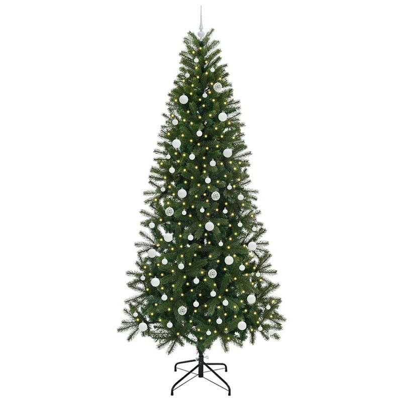 Load image into Gallery viewer, Vidaxl kunstkerstboom met 300 led met standaard groen 240 cm pe en pvc