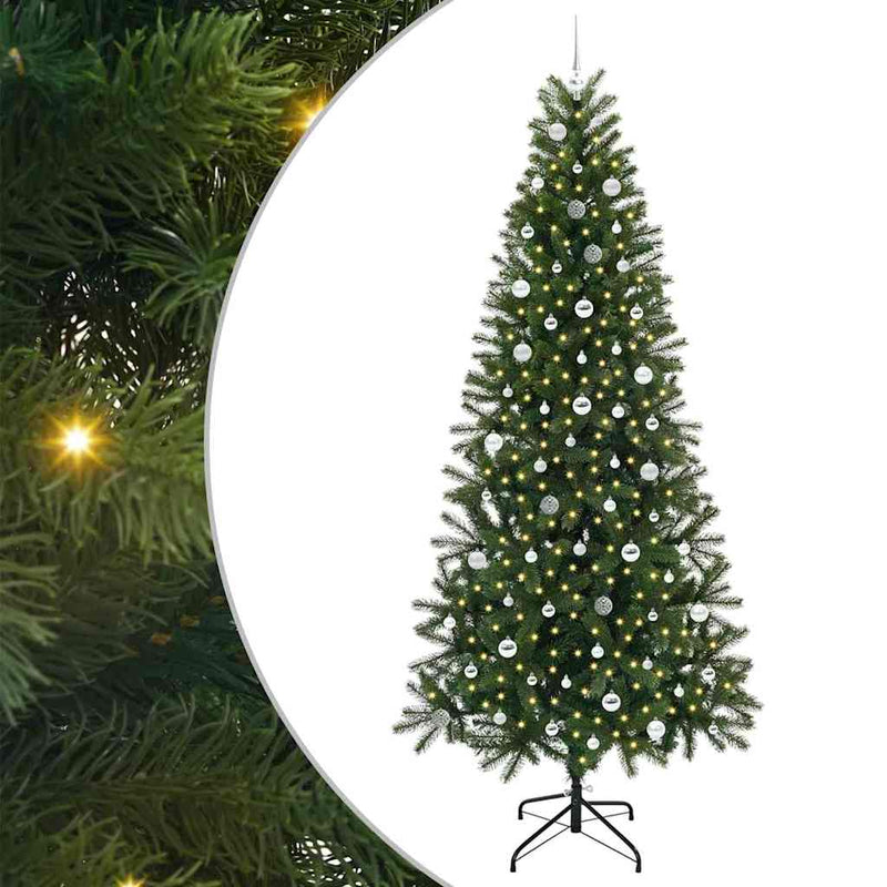 Load image into Gallery viewer, Vidaxl kunstkerstboom met 300 led met standaard groen 240 cm pe en pvc