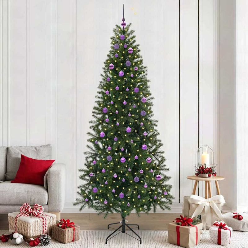 Load image into Gallery viewer, Vidaxl kunstkerstboom met 300 led met standaard groen 240 cm pe en pvc