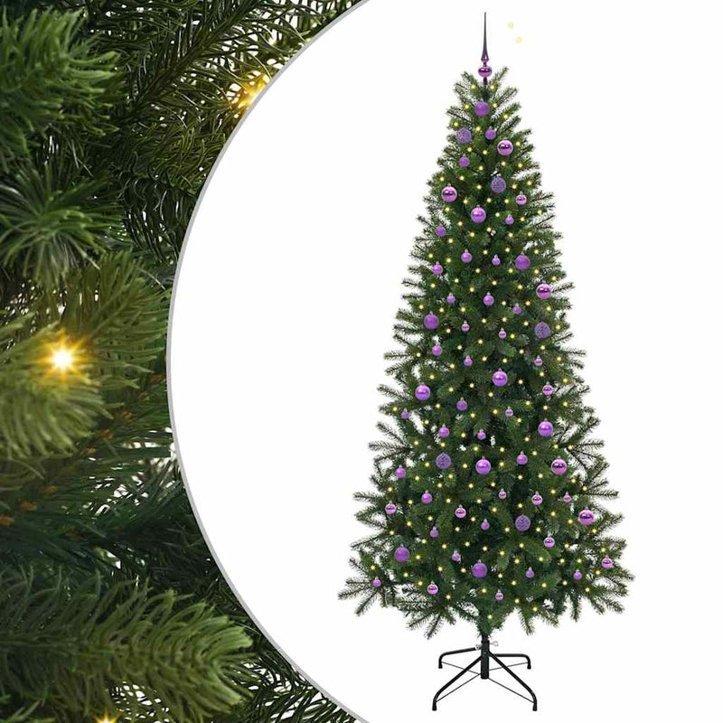 Load image into Gallery viewer, Vidaxl kunstkerstboom met 300 led met standaard groen 240 cm pe en pvc