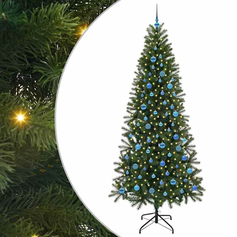 Load image into Gallery viewer, Vidaxl kunstkerstboom met 300 led met standaard groen 240 cm pe en pvc