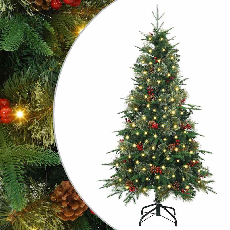 Load image into Gallery viewer, Vidaxl kunstmatige inklapbare kerstboom groen 120 cm pe en pvc