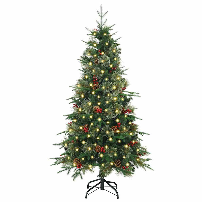 Load image into Gallery viewer, Vidaxl kunstmatige inklapbare kerstboom groen 120 cm pe en pvc