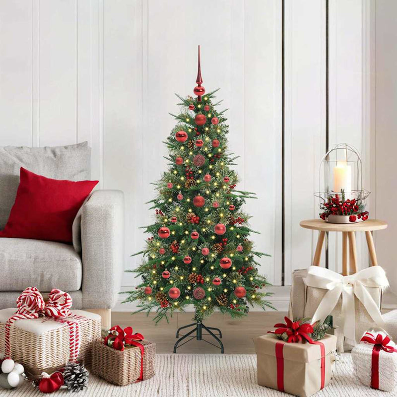 Load image into Gallery viewer, Vidaxl kunstmatige inklapbare kerstboom groen 120 cm pe en pvc