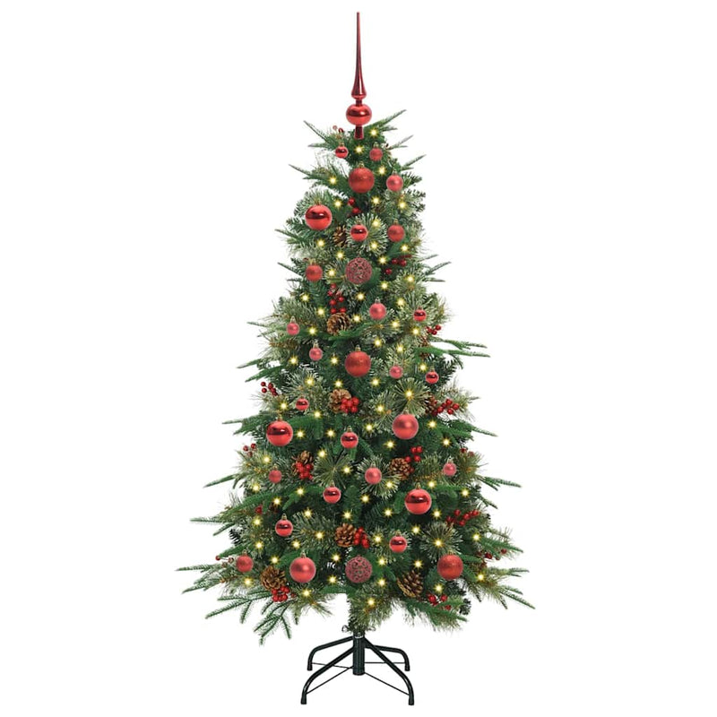 Load image into Gallery viewer, Vidaxl kunstmatige inklapbare kerstboom groen 120 cm pe en pvc