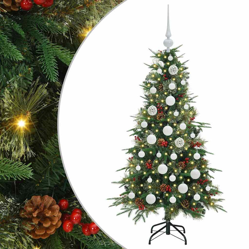 Load image into Gallery viewer, Vidaxl kunstmatige inklapbare kerstboom groen 120 cm pe en pvc