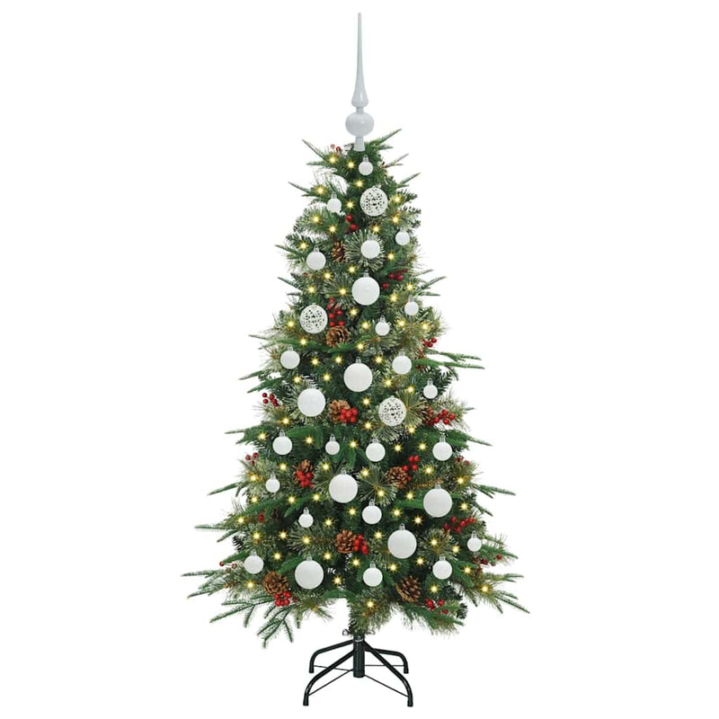Load image into Gallery viewer, Vidaxl kunstmatige inklapbare kerstboom groen 120 cm pe en pvc