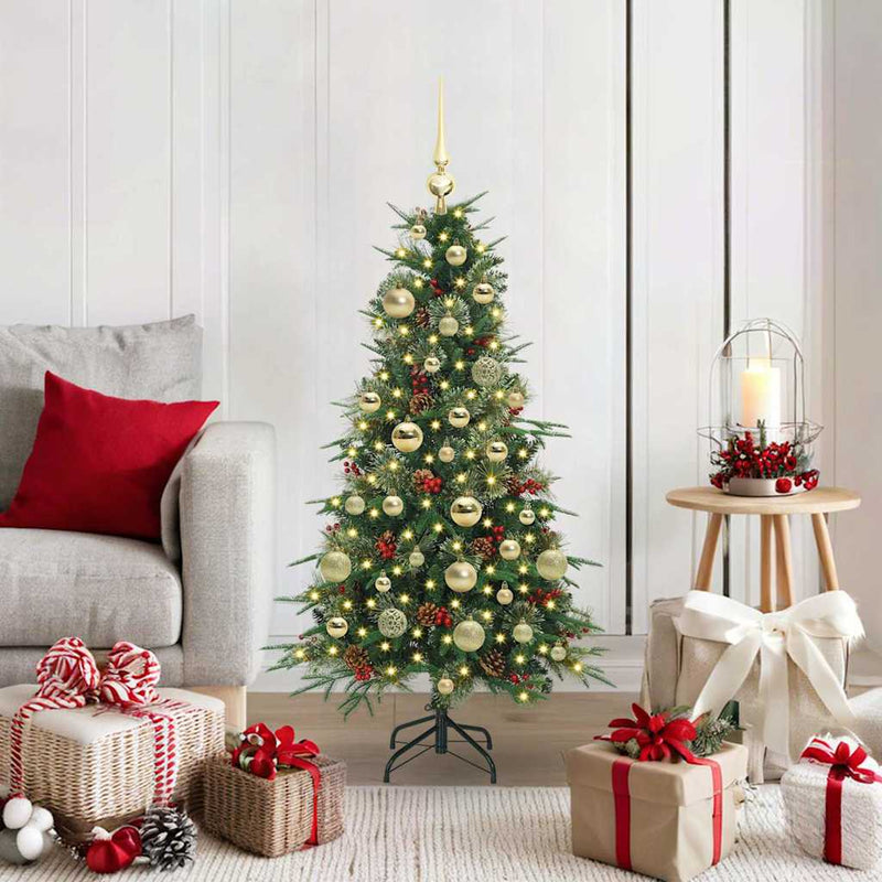 Load image into Gallery viewer, Vidaxl kunstmatige inklapbare kerstboom groen 120 cm pe en pvc